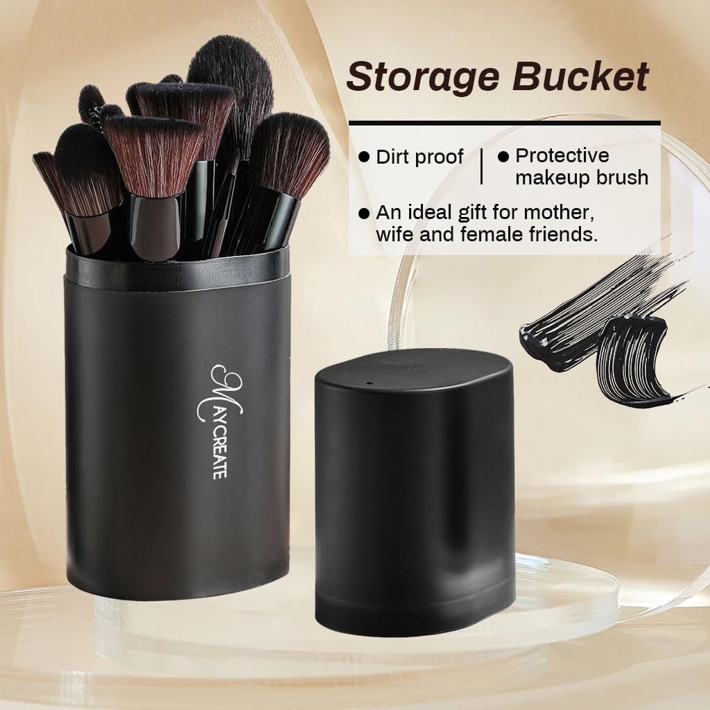 MAYCREATE Makeup Brush Set 18pcs Premium Synthetic Makeup Brushes Set Makeup Tools Full Set Makeup Brush for Beginners Makeup Artists Makeup Brush Set MAYCREATE Makeup Brush Set 18pcs Premium Synthetic Makeup Brushes Set Makeup Tools Full Set Makeup Brush for Beginners Makeup Artists Makeup Brush Set